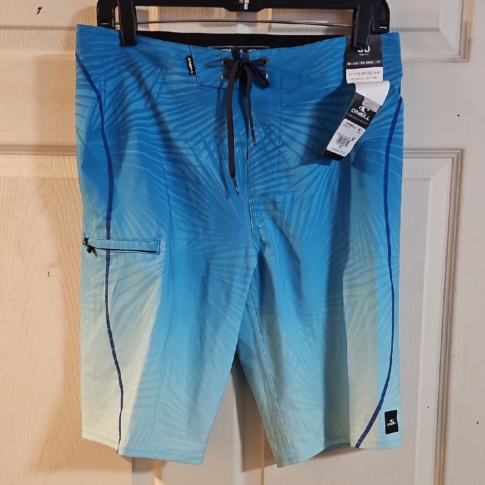 O'Neill Hyperfreak Heat S-Seam Fade 21" Boardshorts: Blue: NEW WITH TAGS: SZ 30